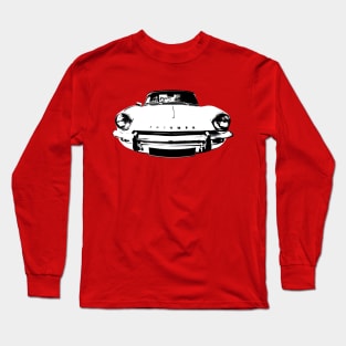 Triumph Spitfire Mk3 1960s British classic car monoblock black/white Long Sleeve T-Shirt